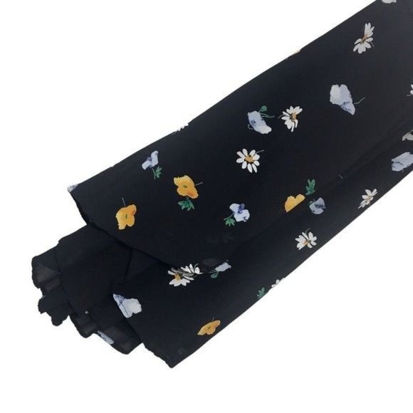 GANNI Dainty Georgette Floral Wrap Dress Size 6 (EU 38) - Picture 6 of 13